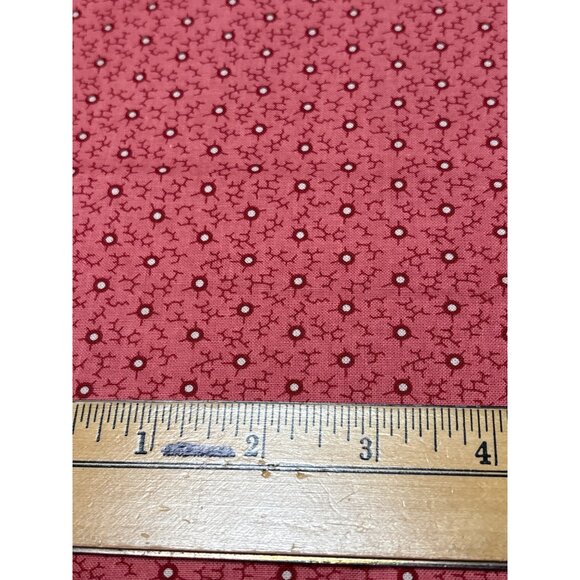 Country Manor Design 3837 by Paula Barnes 1/4 yard x 39" Red Cotton Fabric for Q - Picture 3 of 5